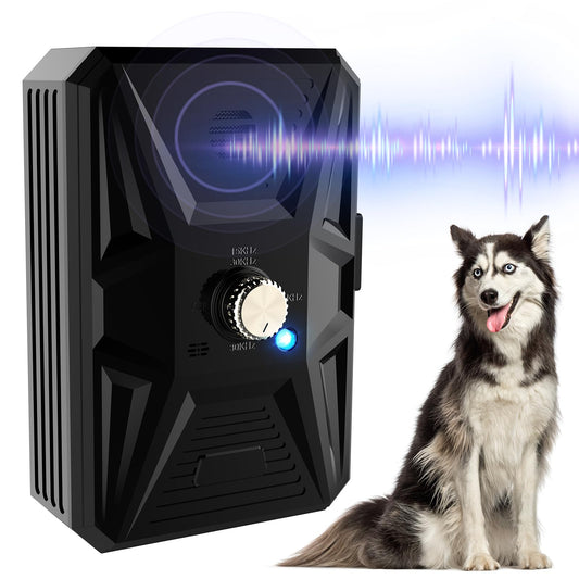Anti Barking Device 3 Levels Dog Barking Control Devices 33FT Range Auto Ultrasonic Dog Bark Deterrent Stop Dog Barking Trainer Recharge Dog Silencer Bark Box for Puppy Small Medium Large Dogs